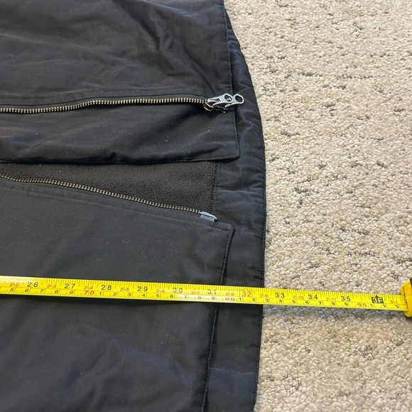 Eileen Fisher XS fleece lined GUC Utility Jacket Asymmetrical Zipper High Collar - Picture 8 of 14